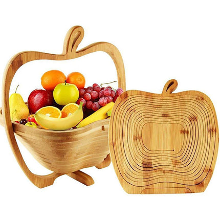 Wooden Fruit and Vegetable Storage Basket for Kitchen Organizing Home Storage