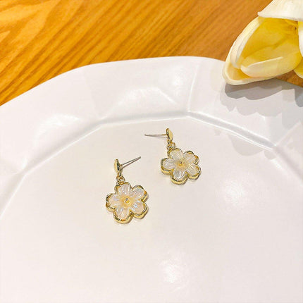 Flower Stud Earrings Premium Quality Elegant Jewelry Women Fashion Accessories