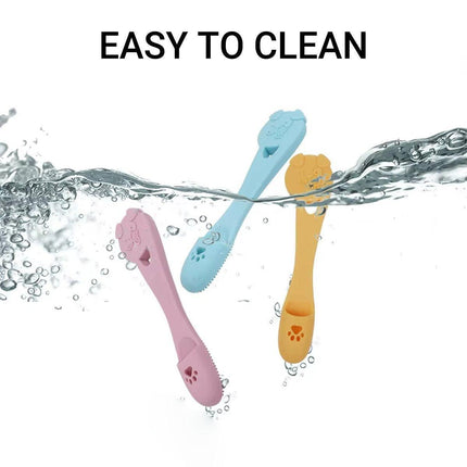 Pet Finger Toothbrush Dog Cat Puppy Teeth Cleaning Soft Brushing Tool Care