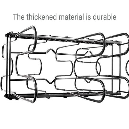Multi-Layer Vertical Pot Lid Storage Rack Folding Kitchen Countertop Organizer