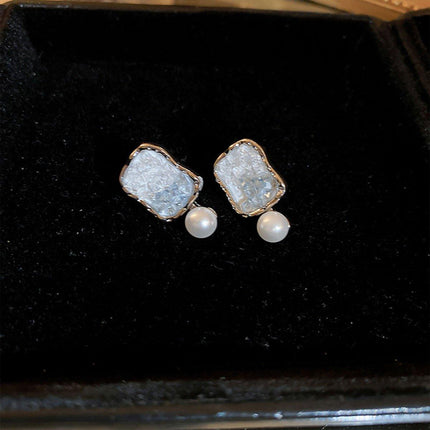 Square Earrings Elegant Daily Wear Commuting Jewelry for Women Fashion Gift