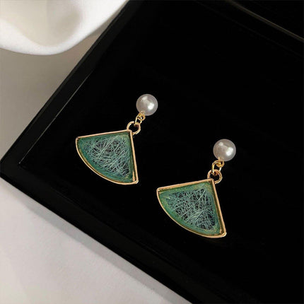 Mori Ginkgo Leaf Earrings Vintage Jewelry for Women Nature Inspired Stud Earring