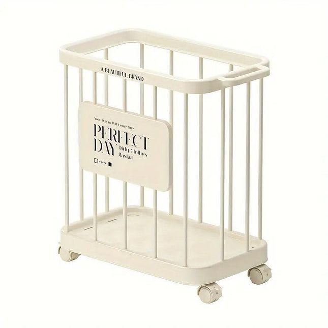 Removable Laundry Basket Clothes Organizer Household Storage Bin with Shelving