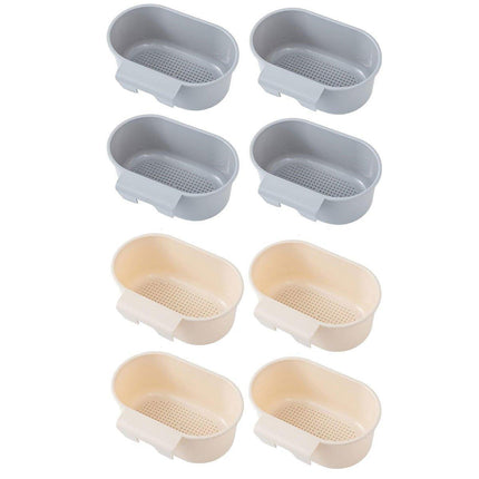 4PCS Multifunctional Sink Drain Basket Hangable Storage Organizer Kitchen Gadget