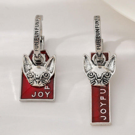 Trendy Asymmetric Square Earrings for Women Unique Fashion Ear Buckle Jewelry