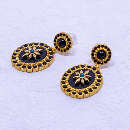 Black Star Earrings Women High-End Fashion Exquisite Jewelry Elegant Accessories