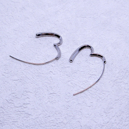 Simple Heart Earrings Elegant Design Minimalist Jewellery for Women Gifts