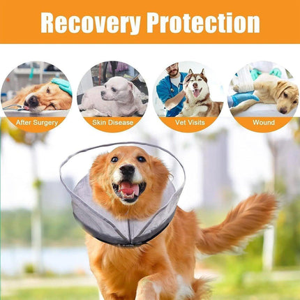 Pet Dog PVC Inflatable Healing Collar Cone Wound Medical Cat Protective Jackets