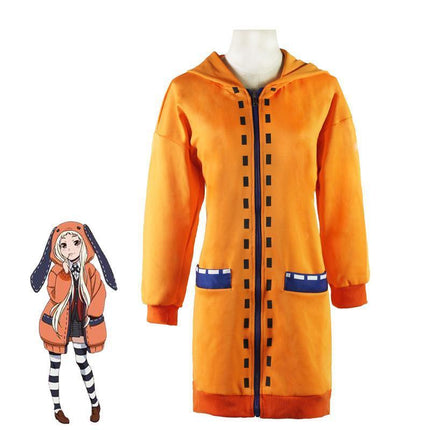 Kakegurui Compulsive Gambler Runa Yomozuki Cosplay Jacket Rabbit Ears Costume AU - Aimall