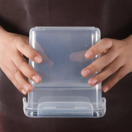2pcs 1600ml Transparent Plastic Storage Jars Sealed Organiser Food Container
