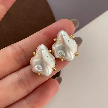 Vintage Irregular Earrings Women Retro Studs Statement Jewelry Fashion Gift