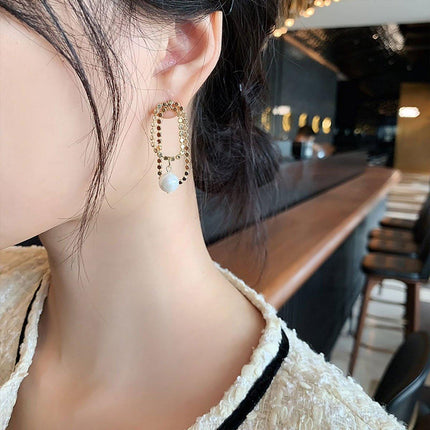 Vintage Asymmetric Long Earrings Fashion Unique Creative Jewelry Design