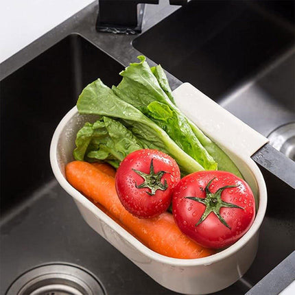 4PCS Multifunctional Sink Drain Basket Hangable Storage Organizer Kitchen Gadget