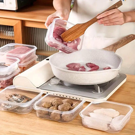 10pcs 350ml Food Organizer Vegetable Fridge Storage Box Food Dispenser Set