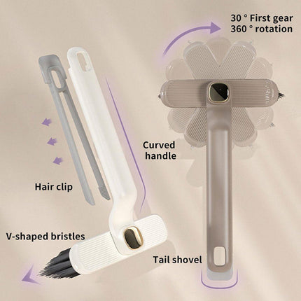 Multi-Functional Rotary Cleaning Brush Hard Bristle Slot Seam Wall Tile Brush