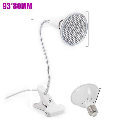 200 LED Grow Light Full Spectrum Hydroponic Garden Plant Desk Flexible Clip Lamp - Aimall