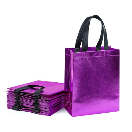 24pcs Laser Non Woven Gift Bags Tote Bags for Party Favor Wedding and Birthday