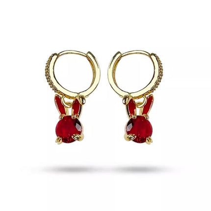 Fashion Gold Zircon Earrings Stud Drop Dangle Wedding Best Gift For Women - Aimall