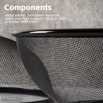 Multi-Function Kitchen Fruit Basket With Lid Drain Basket Washing Draining Cover