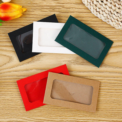 100pcs Without Card 10x6cm Envelopes Window Envelopes Mini Postcard Gift Card