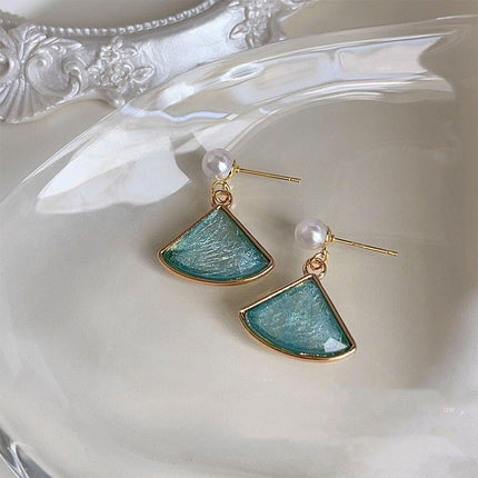 Mori Ginkgo Leaf Earrings Vintage Jewelry for Women Nature Inspired Stud Earring
