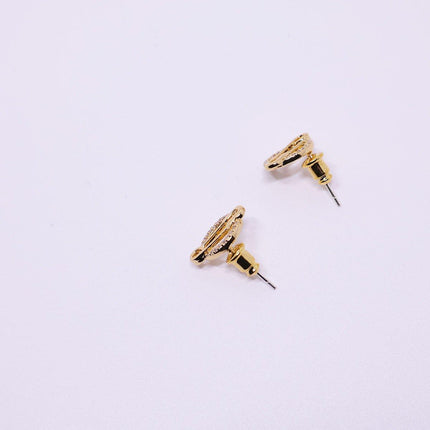 Planet Stud Earrings Paperclip Round Pinback Earrings Women Fashion Jewelry