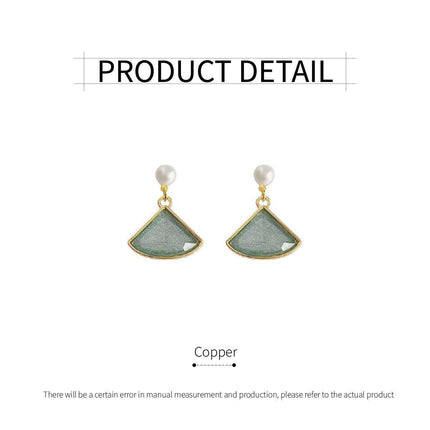 Mori Ginkgo Leaf Earrings Vintage Jewelry for Women Nature Inspired Stud Earring