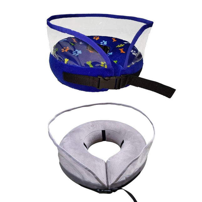 Pet Dog PVC Inflatable Healing Collar Cone Wound Medical Cat Protective Jackets