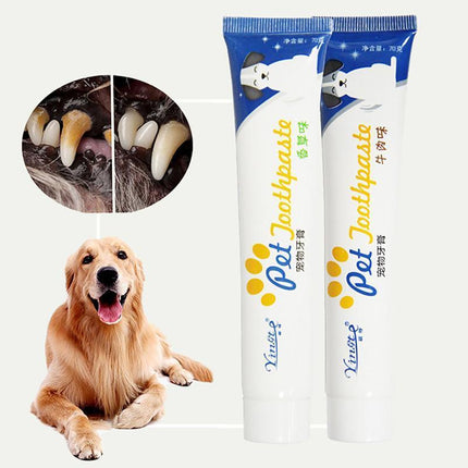 Vanilla-Flavored Edible Toothpaste for Dogs - Oral Care & Fresh Breath - Aimall