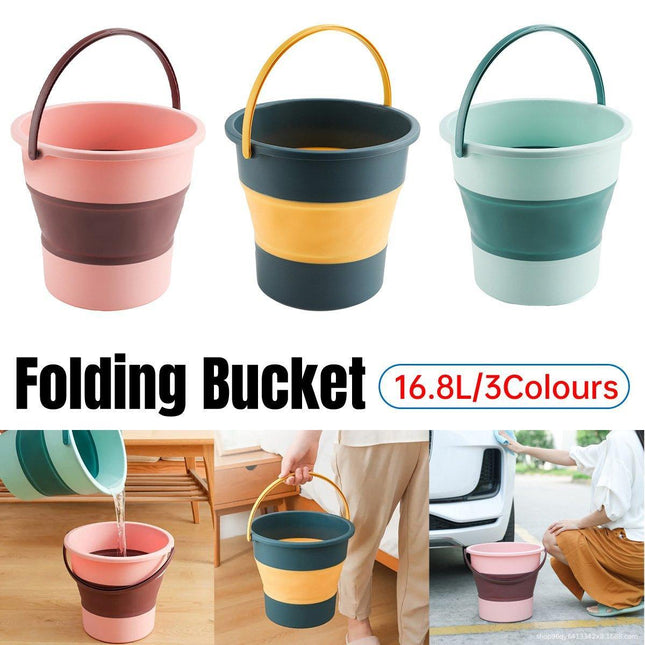 Telescopic Water Bucket for Car Washing Fishing Household Foot Soaking Thickened