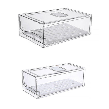 Kitchen Fridge Drawer Organiser Storage Boxes Refrigerator Storage Containers