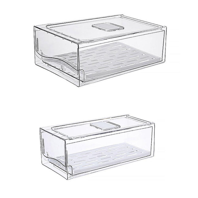 Kitchen Fridge Drawer Organiser Storage Boxes Refrigerator Storage Containers