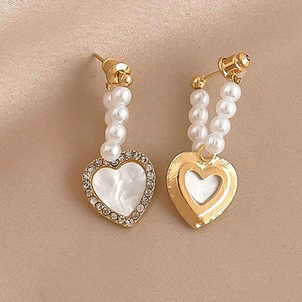 Chic Heart Love Stud Earrings Romantic Gift Women Fashion Jewelry Accessory