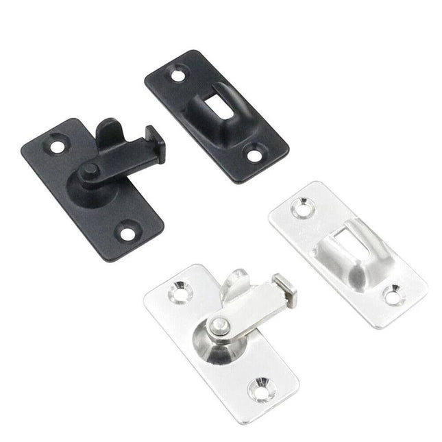 90 Degree Stainless Steel Latch Safety Right Angle Sliding Door Lock Door Hasp - Aimall