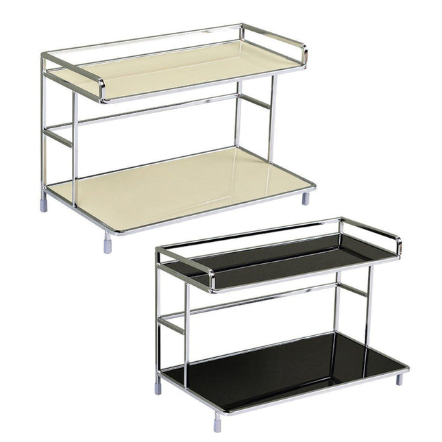 Kitchen Bathroom Desktop Storage Rack Water Cup Holder Cosmetic Iron Shelf