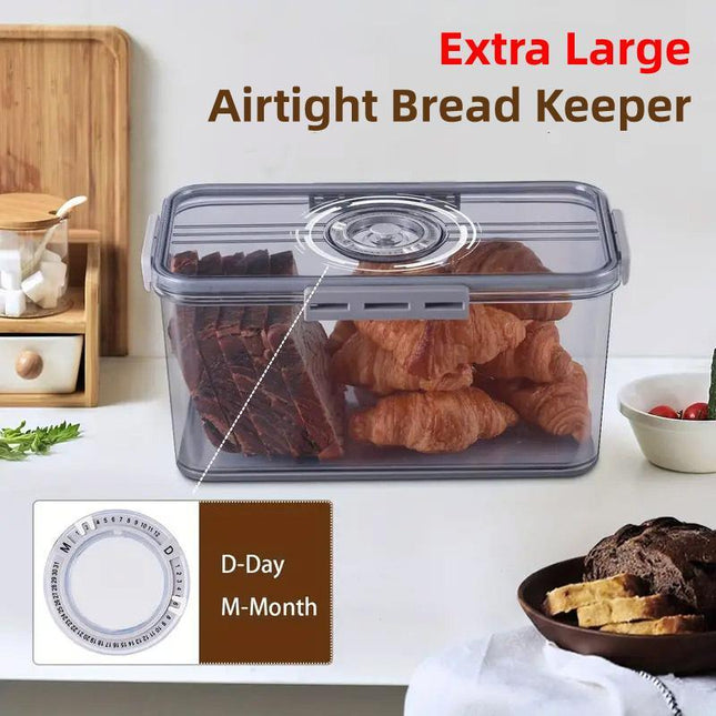 Large Refrigerator Fresh Keeping Box Sealed Kitchen Storage Transparent Box