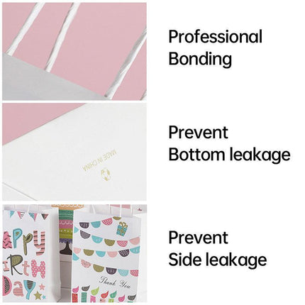 30X Premium Kraft Paper Tote Bag Durable Stylish High Capacity Birthday Gift Handbag