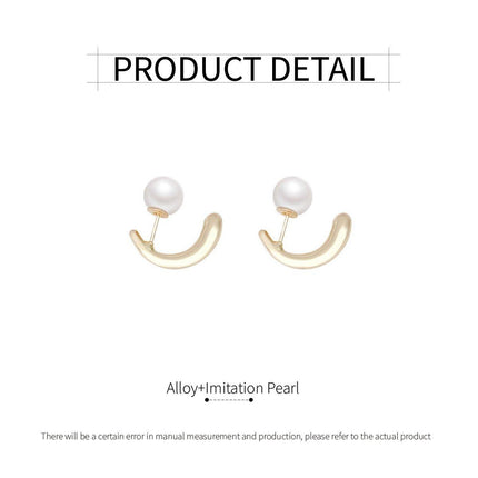 Premium Pearl Earrings Elegant Simple Design Timeless Fashion Jewelry for Women