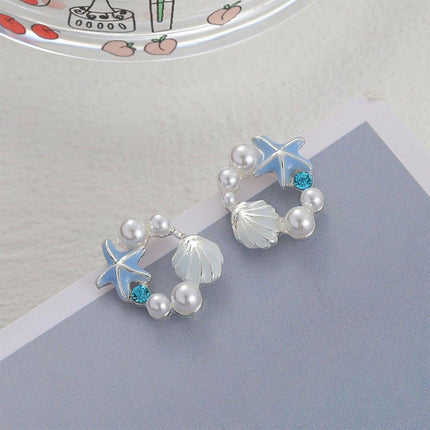 Star Shaped Earrings Women Elegant Temperament Stylish Fashion Jewelry Accessory