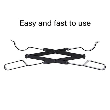 Folding Fireplace Tongs Grip Fire Pit Pliers Outdoor Indoor Fire Tools Durable