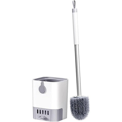 Toilet Cleaning Brush Wall Mounted Holder Bathroom Household Cleaner Tool