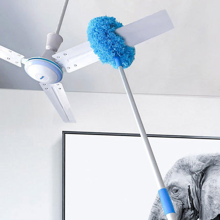 Extendable and Assembled Ceiling Duster Round Brush Dust Sweeper Cleaning Tool