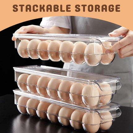 Refrigerator Storage Box Egg Holder Kitchen Organizer Box for Food and Storage
