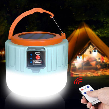 Portable LED Solar Camping Light Lantern Outdoor Tent Lamp USB Rechargeable AU - Aimall