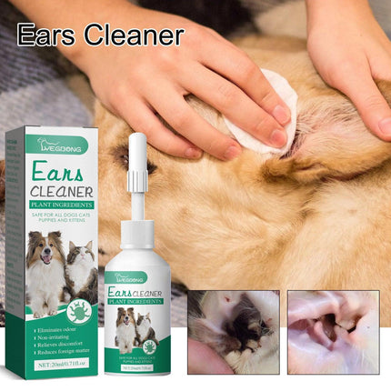 Pet Ear Drops for Cats Dogs Clean Mites Deodorize Itchy Ears Universal Solution