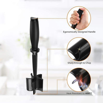 Meat Chopper Ground Beef Masher Heat Resistant Meat Masher Hamburger Chopper - Aimall