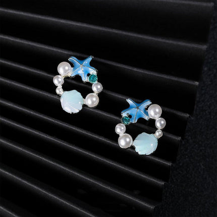 Star Shaped Earrings Women Elegant Temperament Stylish Fashion Jewelry Accessory