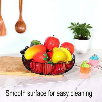 Multi Functional Wire Storage Basket Fruit Vegetable Holder for Kitchen Counter