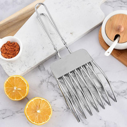 Stainless Steel Ham Bread Slicer Multi-function BBQ Clip Meat Cutter Splitter
