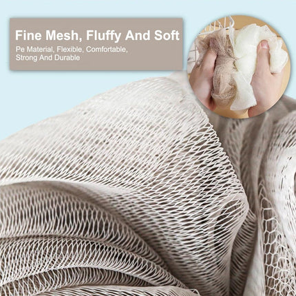 Bath Ball Mermaid Loofah Sponge Bath Puff Soft Ball Body Exfoliate Wash Shower